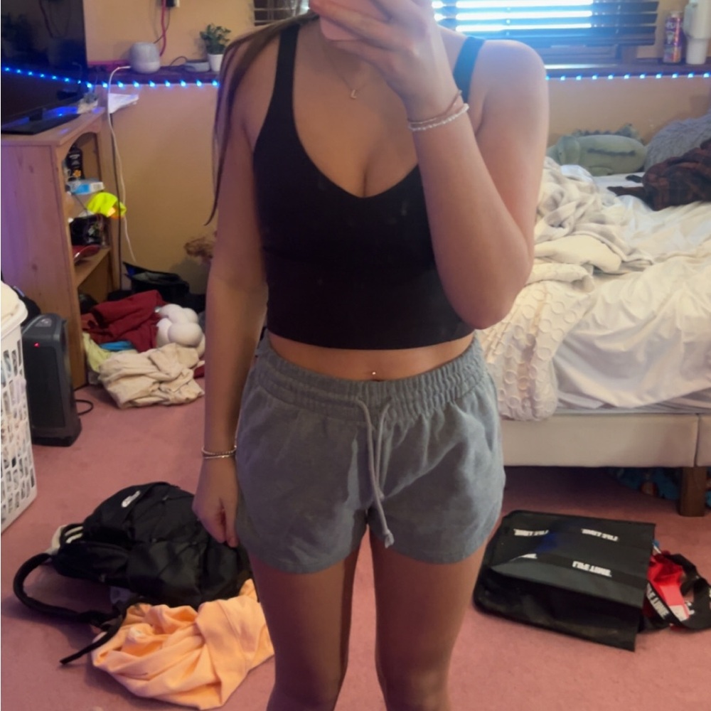 Gray wild fable fleece shorts
